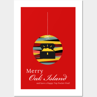 Oak Island Christmas Shirt Posters and Art
